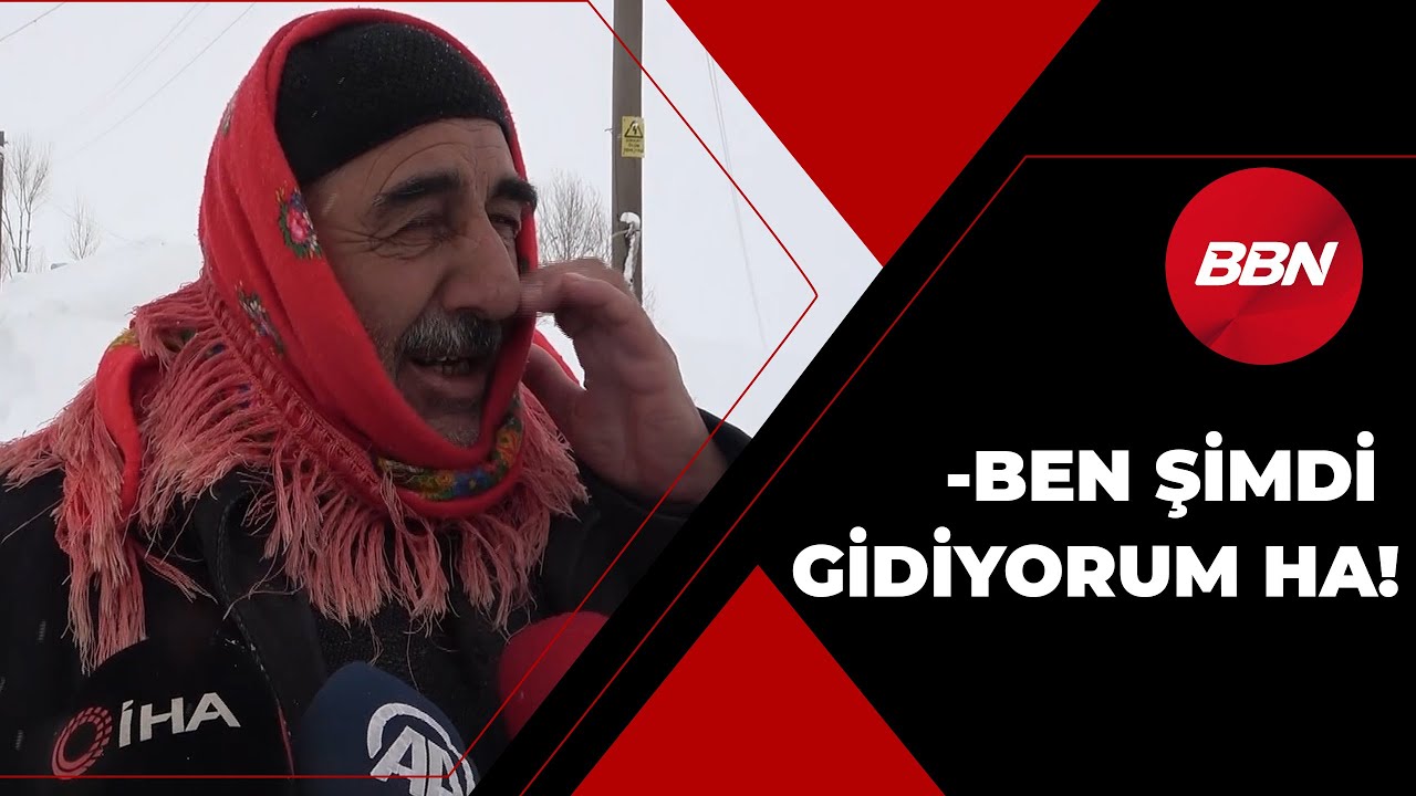 -Ben şimdi gidiyorum ha! | Muş’ta kar bir köyü yuttu