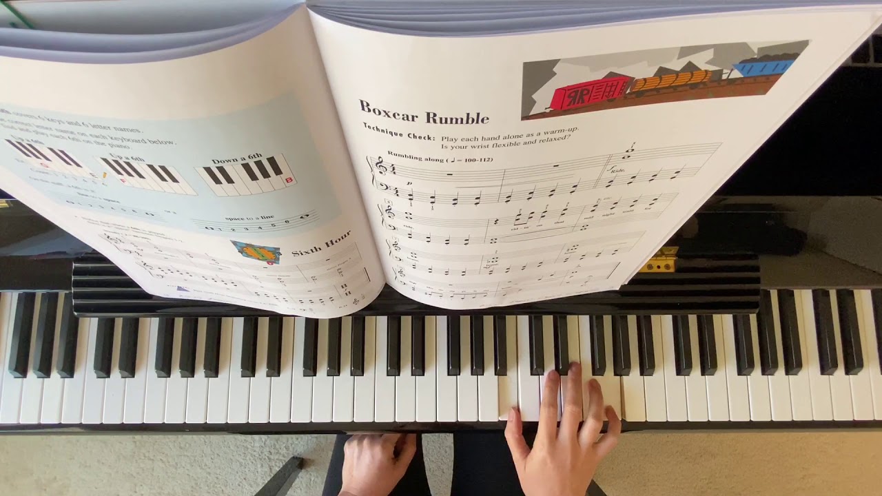 “ Boxcar Rumble” Piano Adventure Lesson Book Level 2B