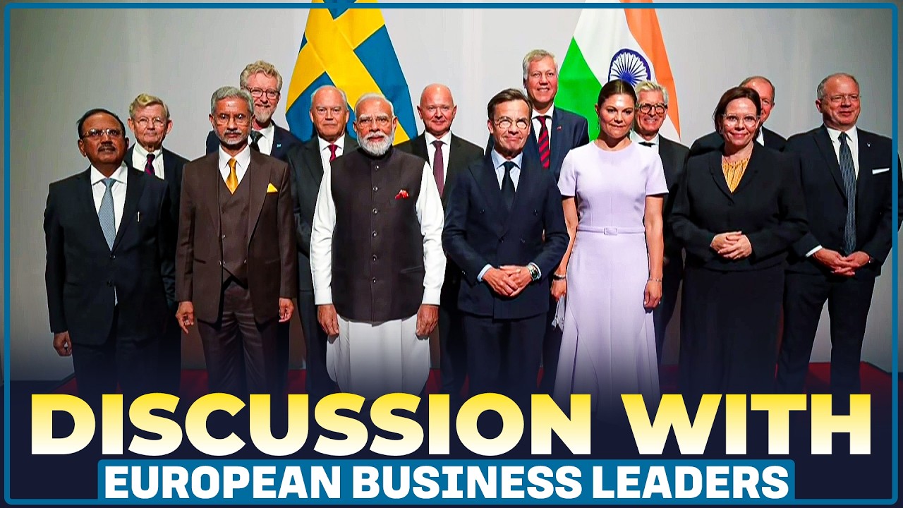 LIVE: PM Modi, Swedish PM Ulf Kristersson meet Swedish Business Leaders | Gothenburg | India