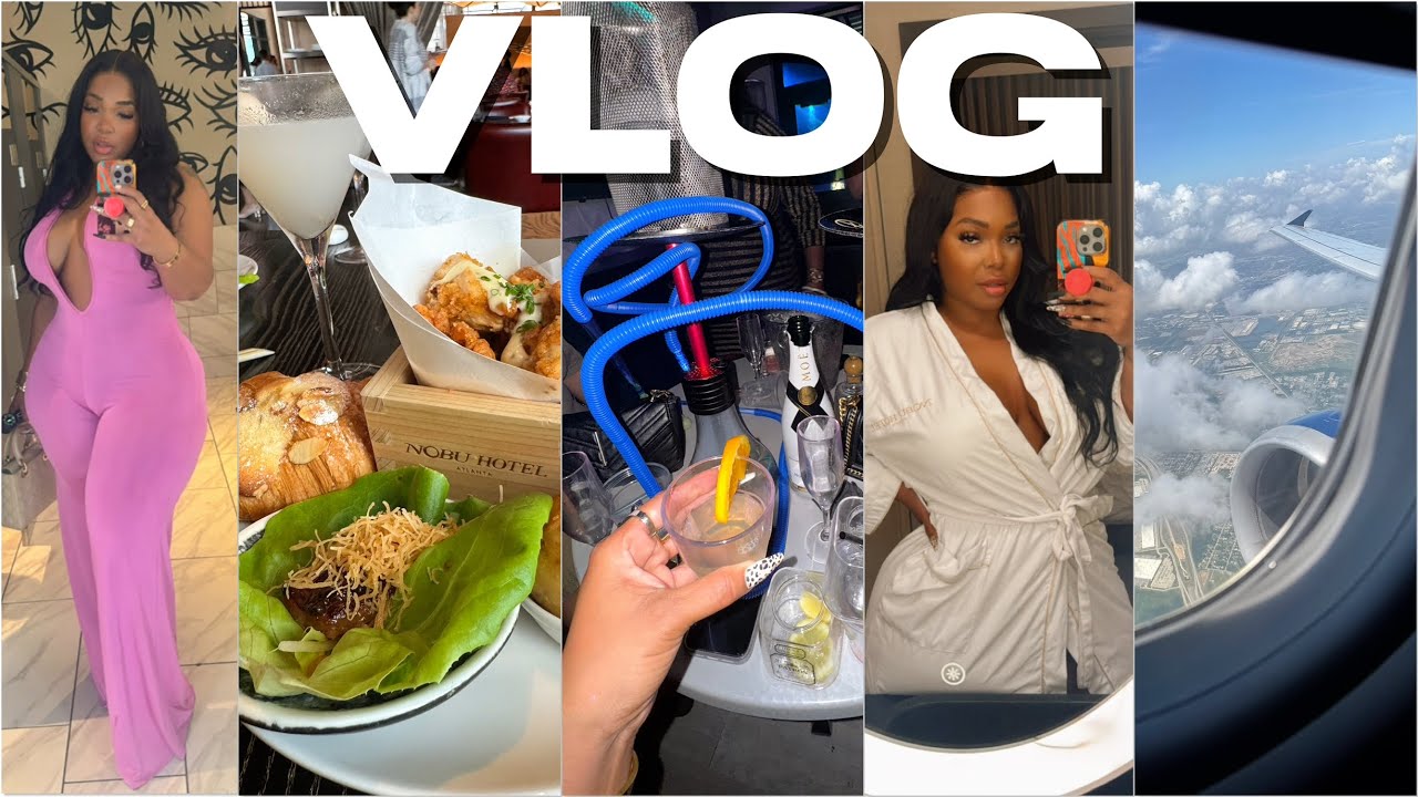 UNPLANNED ATL BDAY TRIP • MINI STORYTIME • NOBU HOTEL • LIVING ALONE AT 40… KINDA | VLOG Gina Jyneen