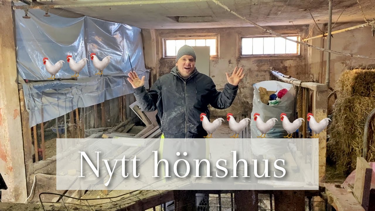 Bygger ett nytt hönshus i ladugården - del 1