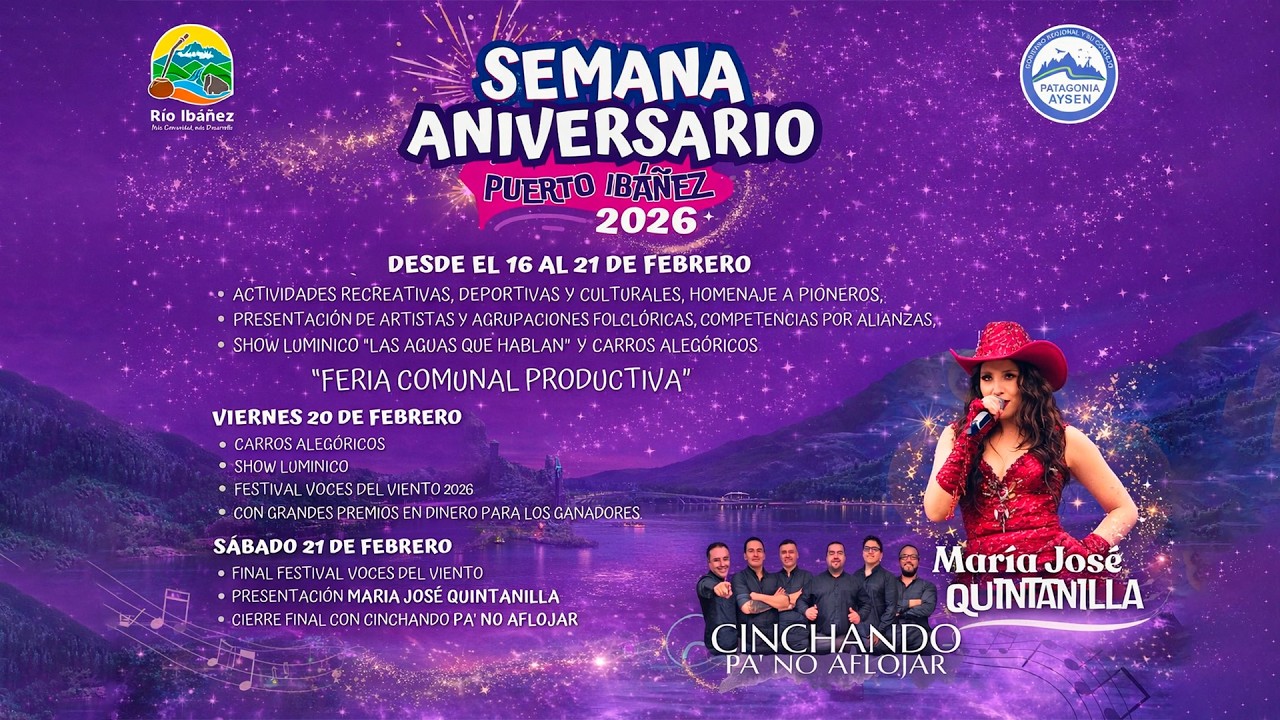 Show Semana de Aniversario Puerto Ingeniero Ibañez
