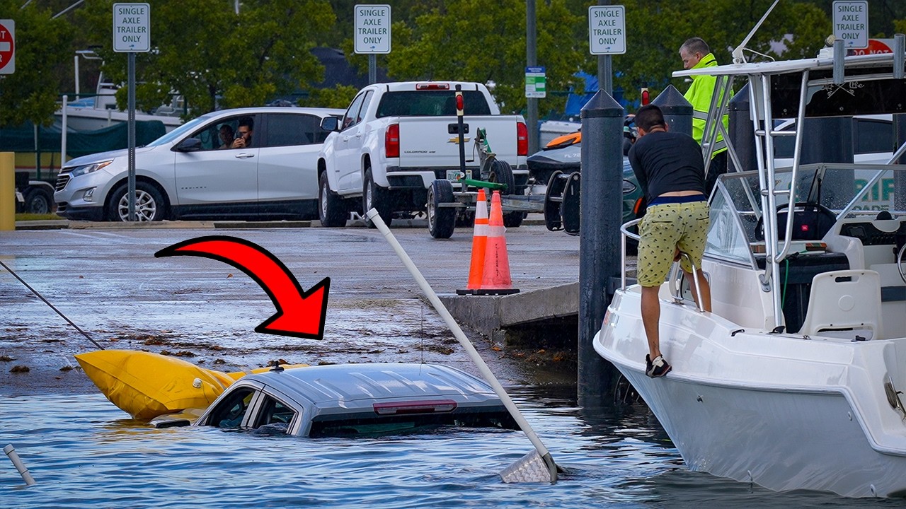 When the Semi Wrecker Shows Up… You Know It’s Bad 😭 | Truck Fully Submerged | Boat Ramp Show