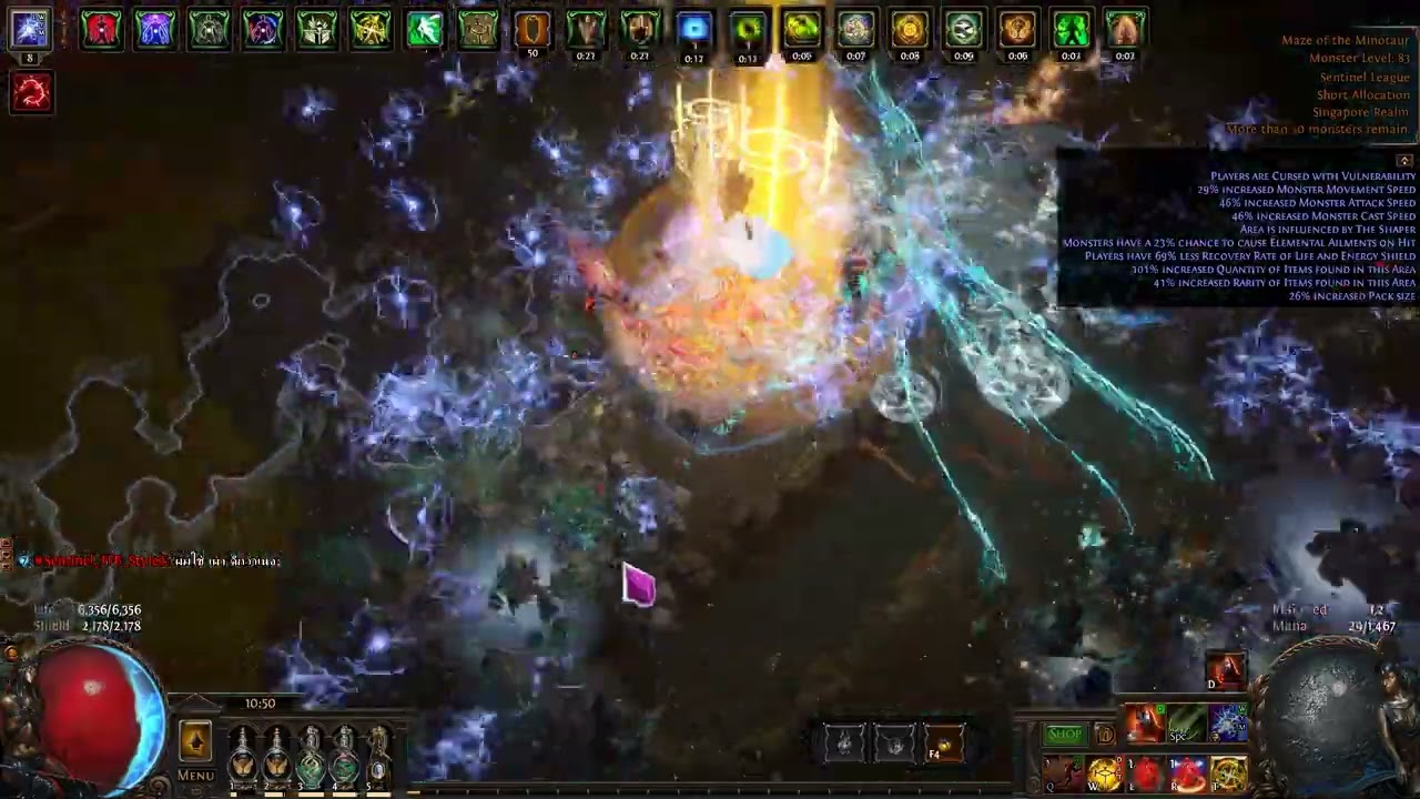 [POE 3.18 Sentinel ] : inquisitor  Spark Mine [oMySelf]  T16 Minotaur