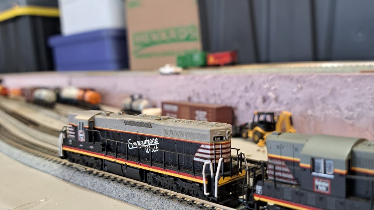 Introducing my N scale layout. The Three Fingers Chicago Industrial Railroad Where safety is #2