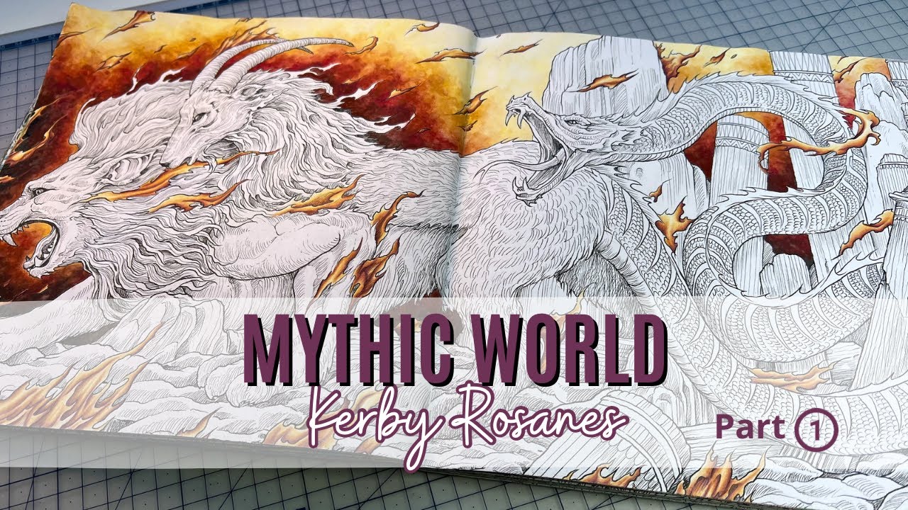 Colour Along | Mythic World by Kerby Rosanes | Chimera | Part 1