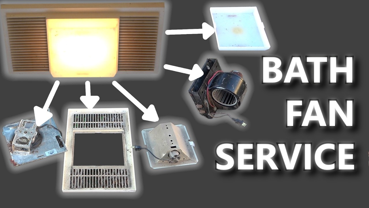 Bathroom Exhaust Fan with Heater |  Cleaning and Service Guide