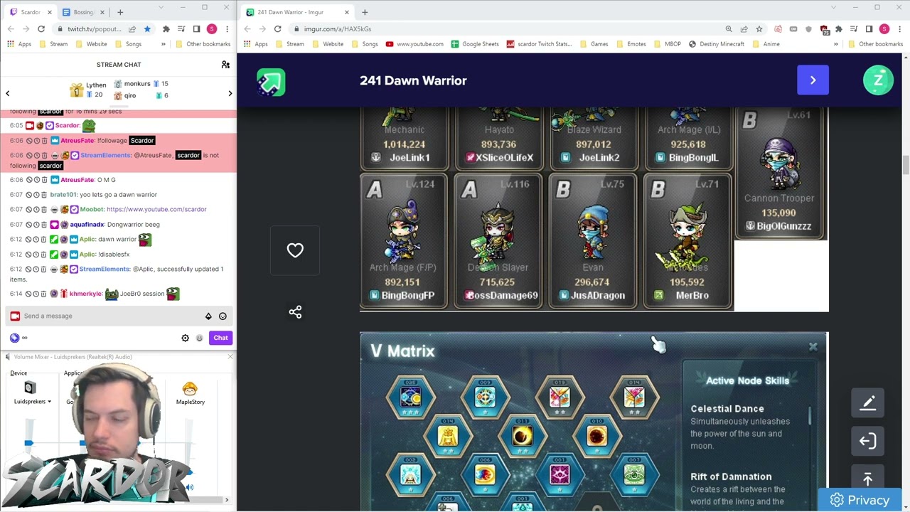 Lvl 241 Dawn Warrior; Making use of events | MapleStory Reboot Advice