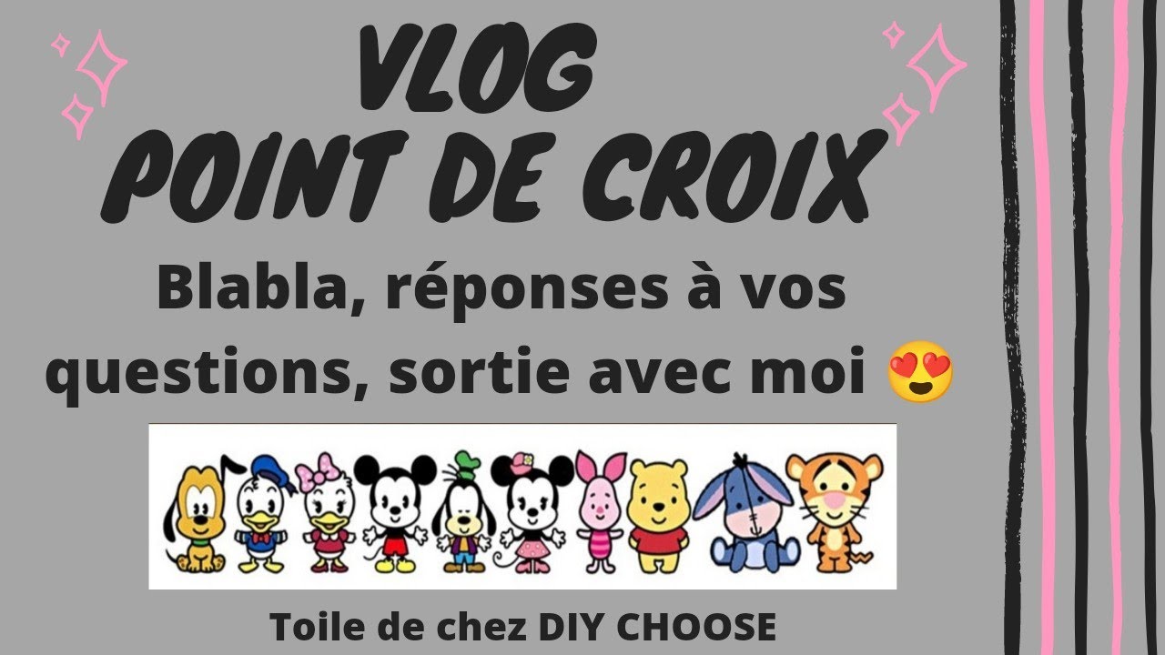 VLOG Point de croix ❤️ - Cross stitch #crossstitch #diy #broderie #embroidery #embroidered #blabla
