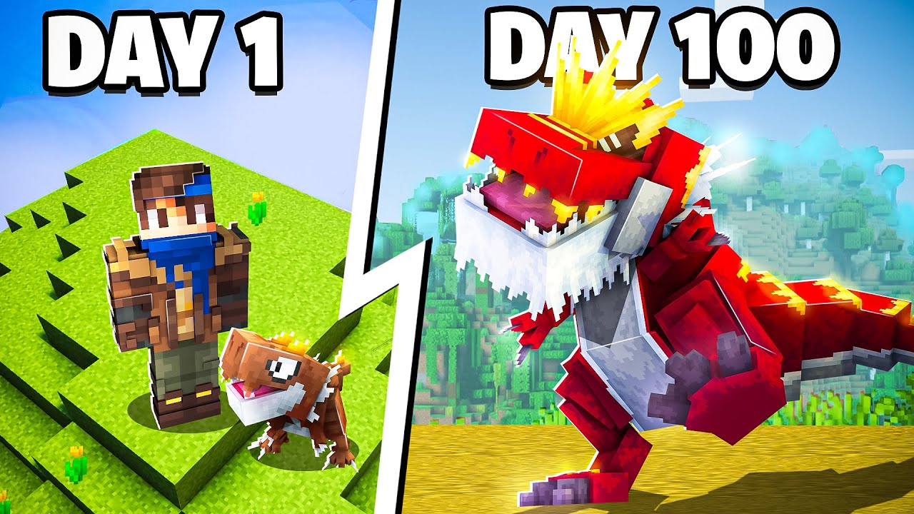 I Spent 100 DAYS as a FOSSIL POKEMON TRAINER VS My Rival! Here's What Happened... (Duo Cobblemon)