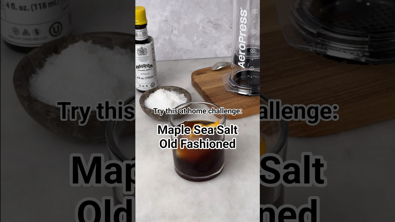 Maple Sea Salt Old Fashioned | Made with AeroPress Clear XL