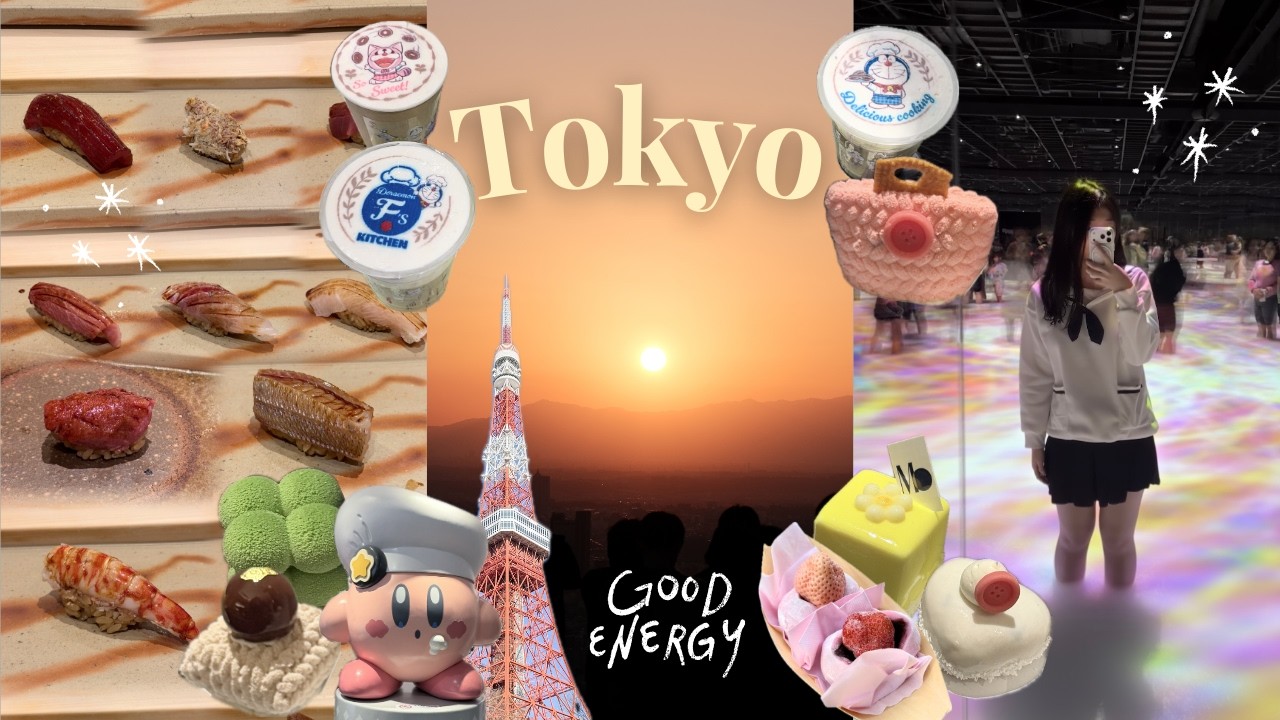 Japan Tokyo Vlog: Ginza Omakase, Gacha, TeamLab Planets, Tsukiji Market, Shibuya Sky