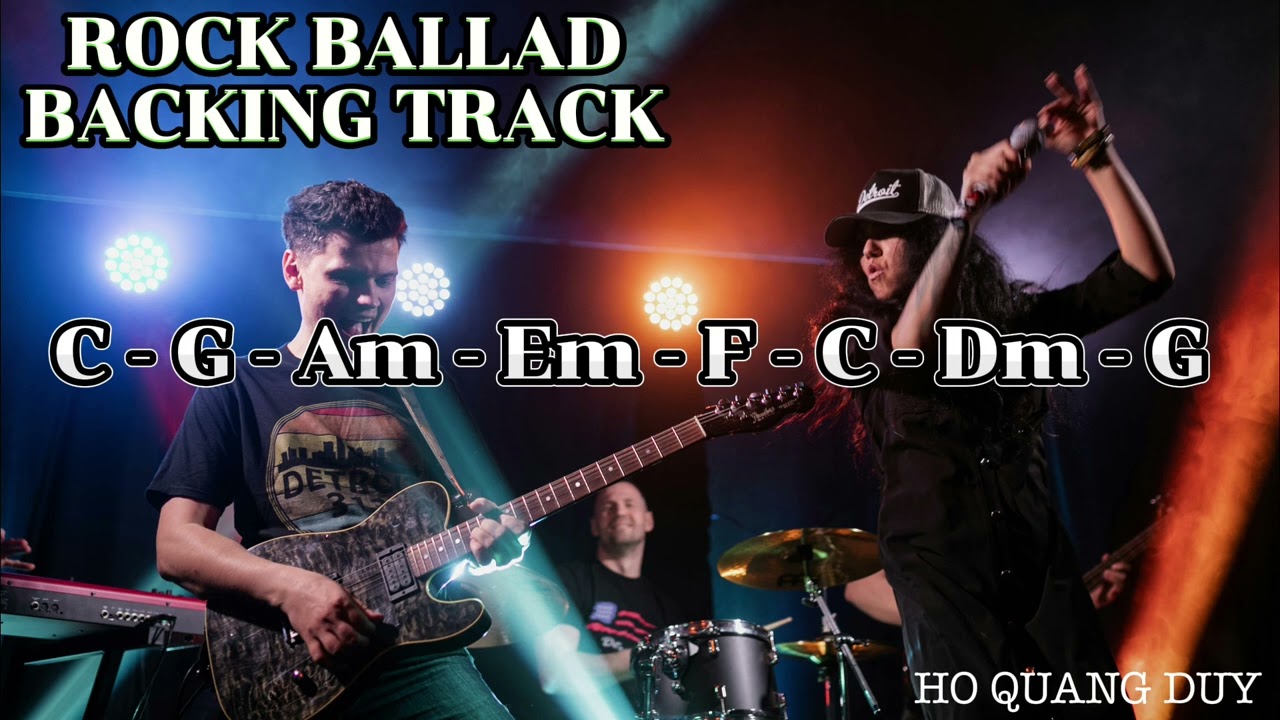 Rock Ballad in C Major | C - G - Am - Em - F - C - Dm - G | Backing Tracks DUY