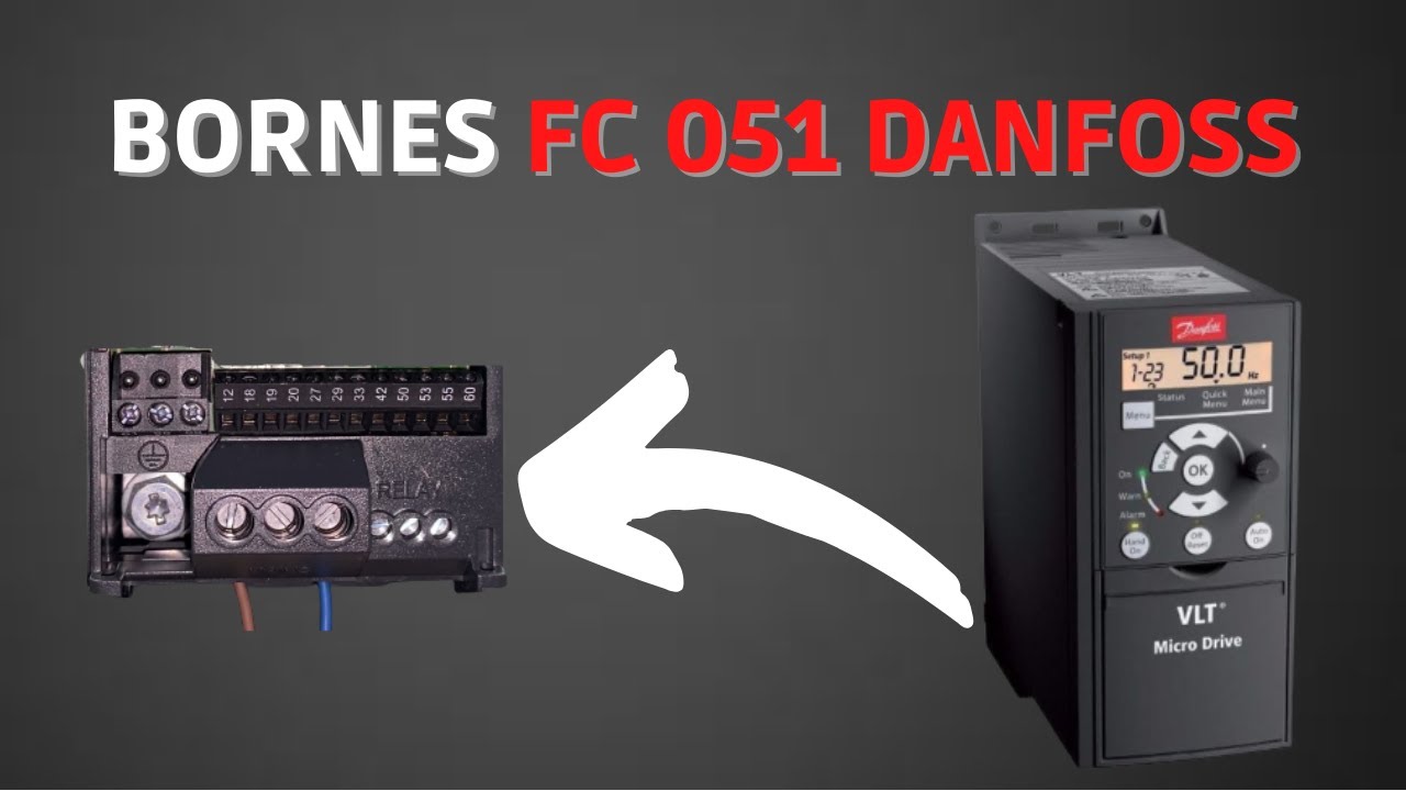 Como é os comandos no FC051 Danfoss | EducaDrives
