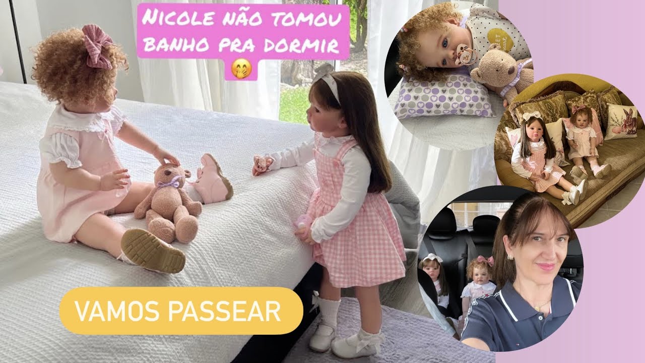 ROTINA NICOLE NÃO TOMOU BANHO PRA DORMIR 🫣😱