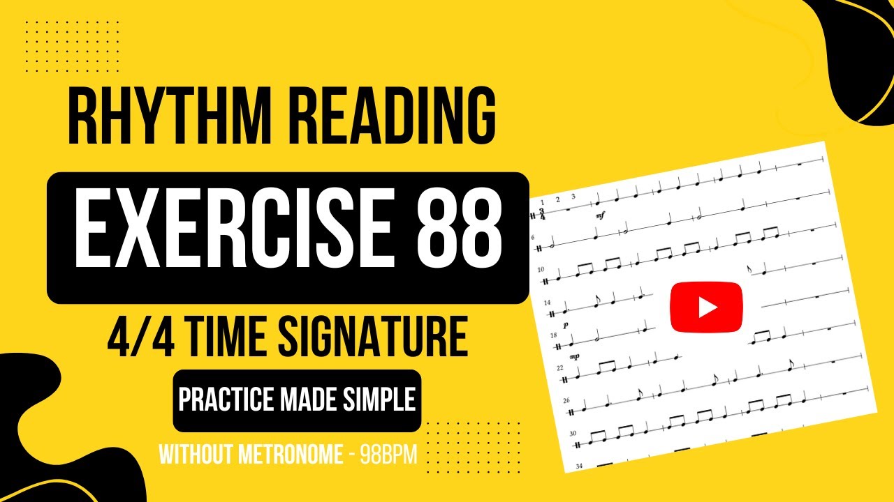 Try this SIMPLE 4/4 rhythm at 98bpm 🎵 🥁