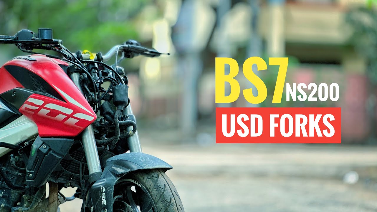 Installing USD Forks on bs6 NS200 In Telugu #ns200  #modified #telugumotovlogs #ns160