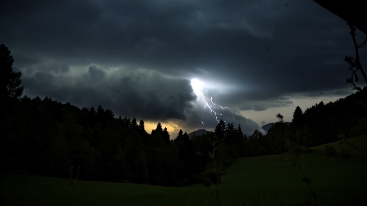 Distant Thunderstorm & Soft Summer Rain with Crickets | 3 Hours Deep Sleep Sounds