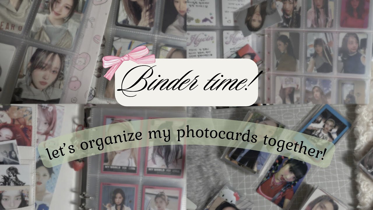(｡˃ ᵕ ˂ )⸝♡ binder time! | организация карт aespa, ive, xdinary heroes, kep1er, njz ⭑.ᐟ