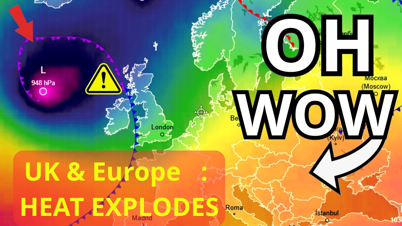 UK & Europe Face Explosive Heat Shift and Severe Storms! #WeatherUpdate
