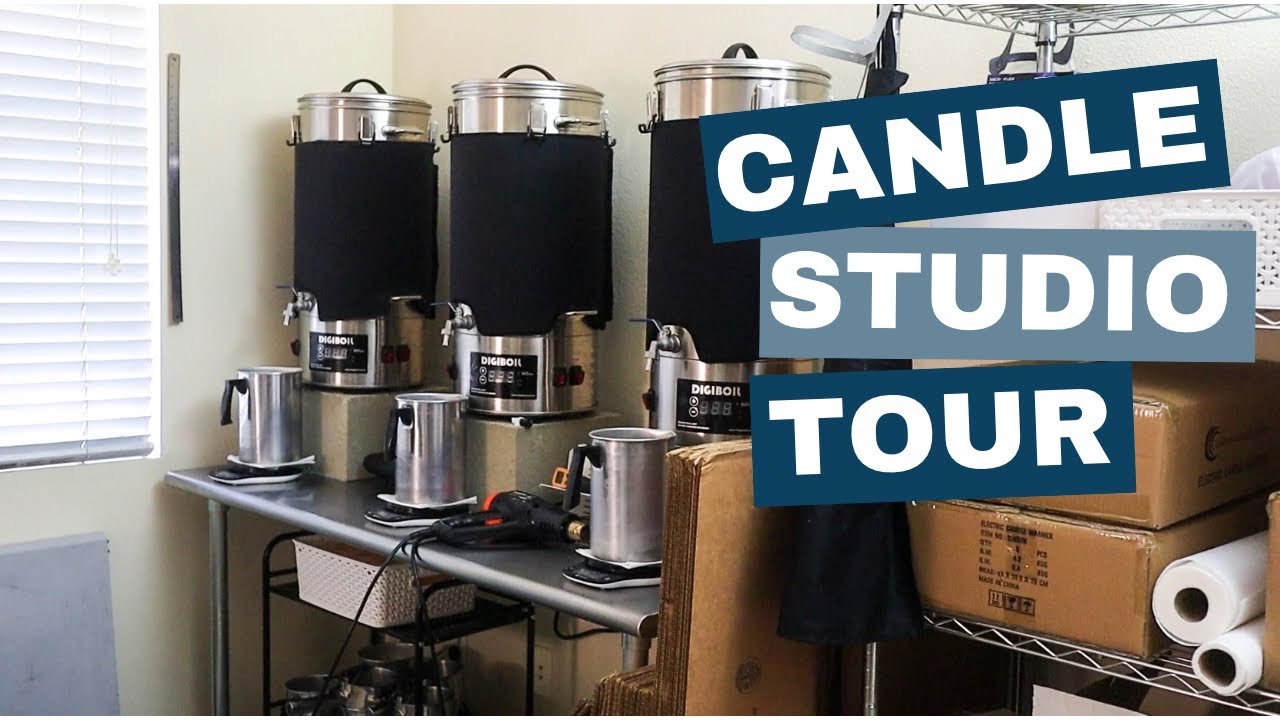 UPDATED CANDLE STUDIO TOUR 2023 (we changed our whole apartment!)