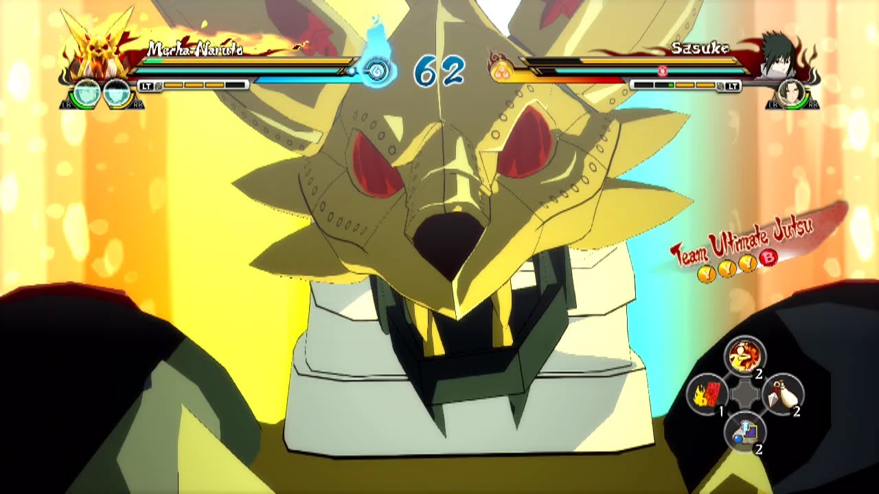 Naruto Storm Revolution Demo Gameplay Mecha Naruto vs EMS Sasuke