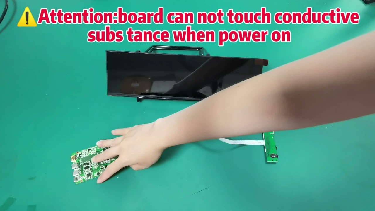 Type-C USB-C HDMI LCD Controller Board With 12.6inch 1920X515 IPS LCD Screen