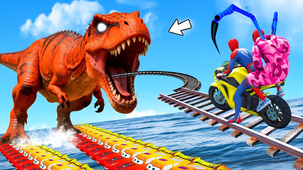 الرجل العنكبوت انقاذ باتRAINBOW SPIDER-MAN Rescue Brainrot vs DINOSAURS funny Game GTA 5 Batman