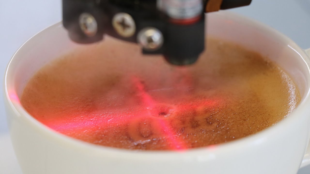 Latte Art with a Laser Machine?