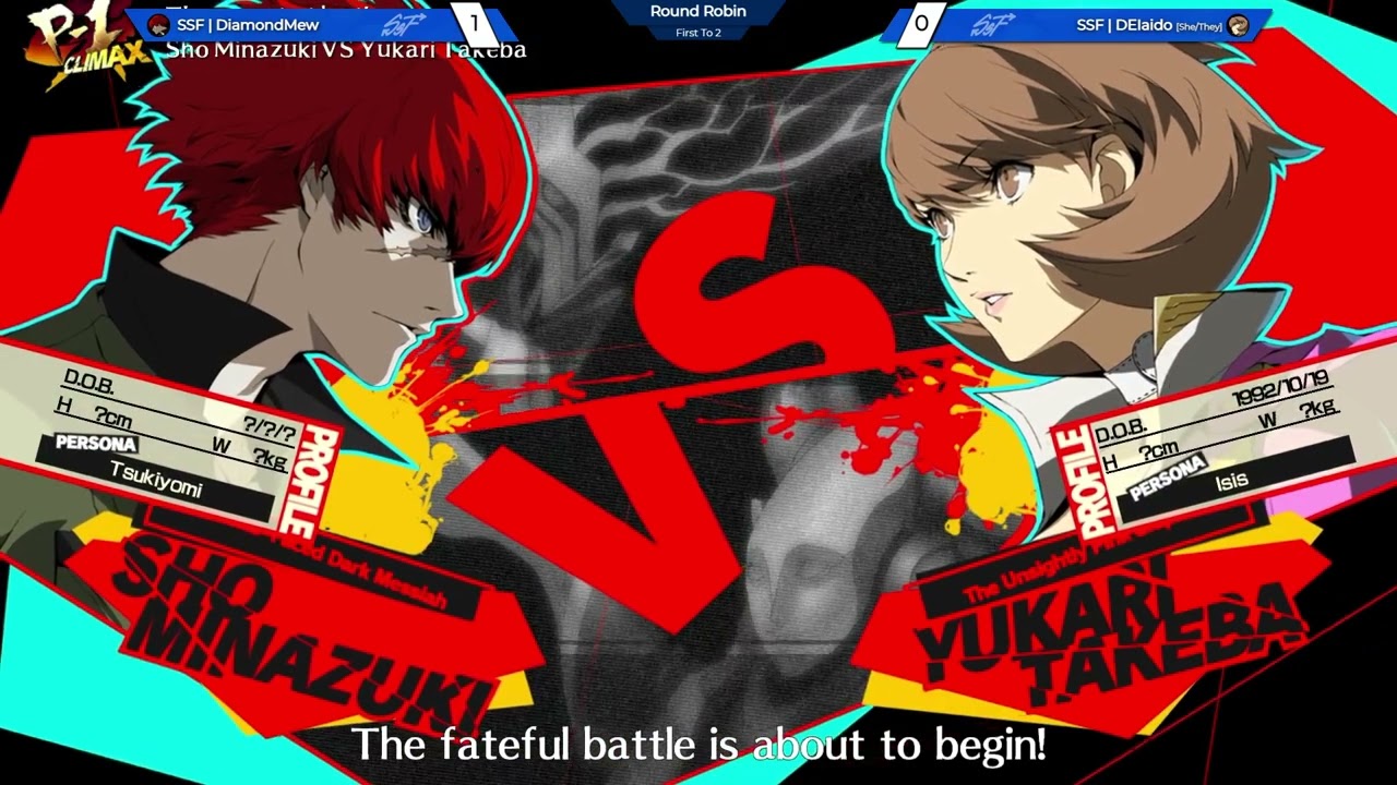 [01/31/26] #P4AU RR: SSF|DiamondMew (Minazuki) VS SSF|DEIaido (Yukari Takeba)