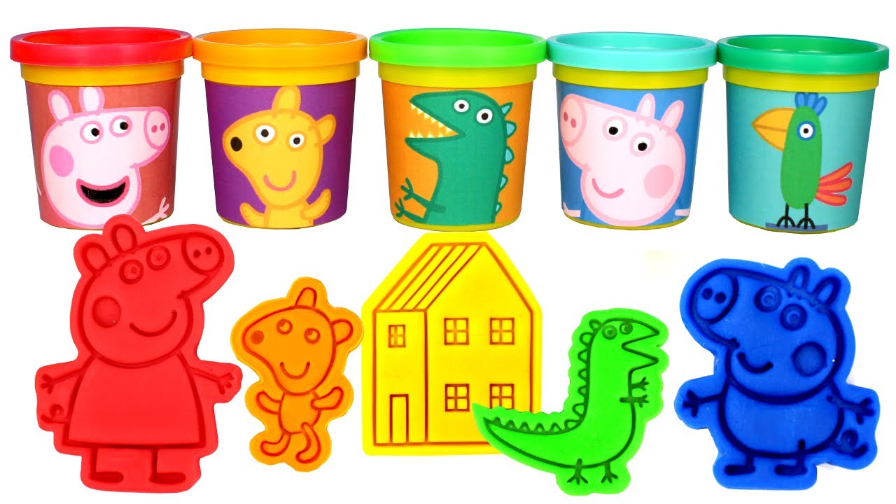 ABCs and Spelling Words with Play Doh Toys and Peppa Pig