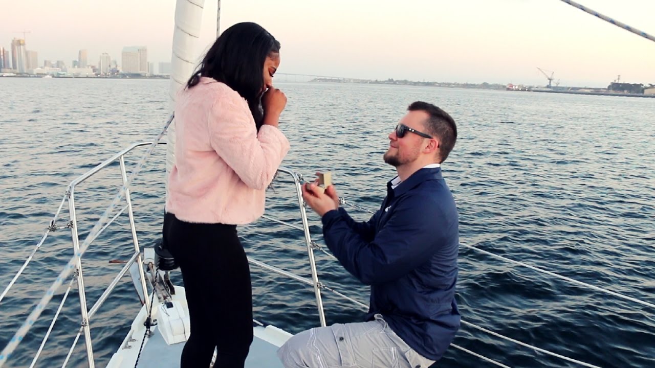 BREATHTAKING VALENTINES DAY SAILBOAT PROPOSAL