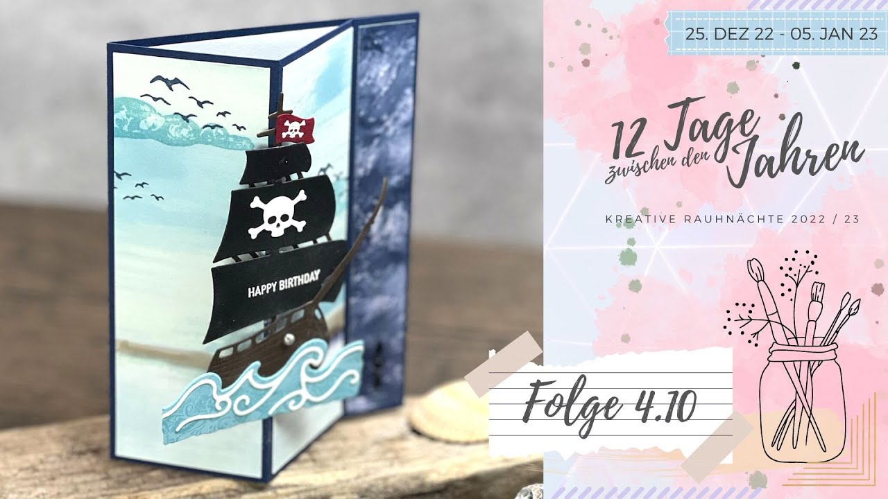 12 Tage zwischen den Jahren | Kreative Rauhnächte | Folge 4.10 Aufstellkarte Black Pearl