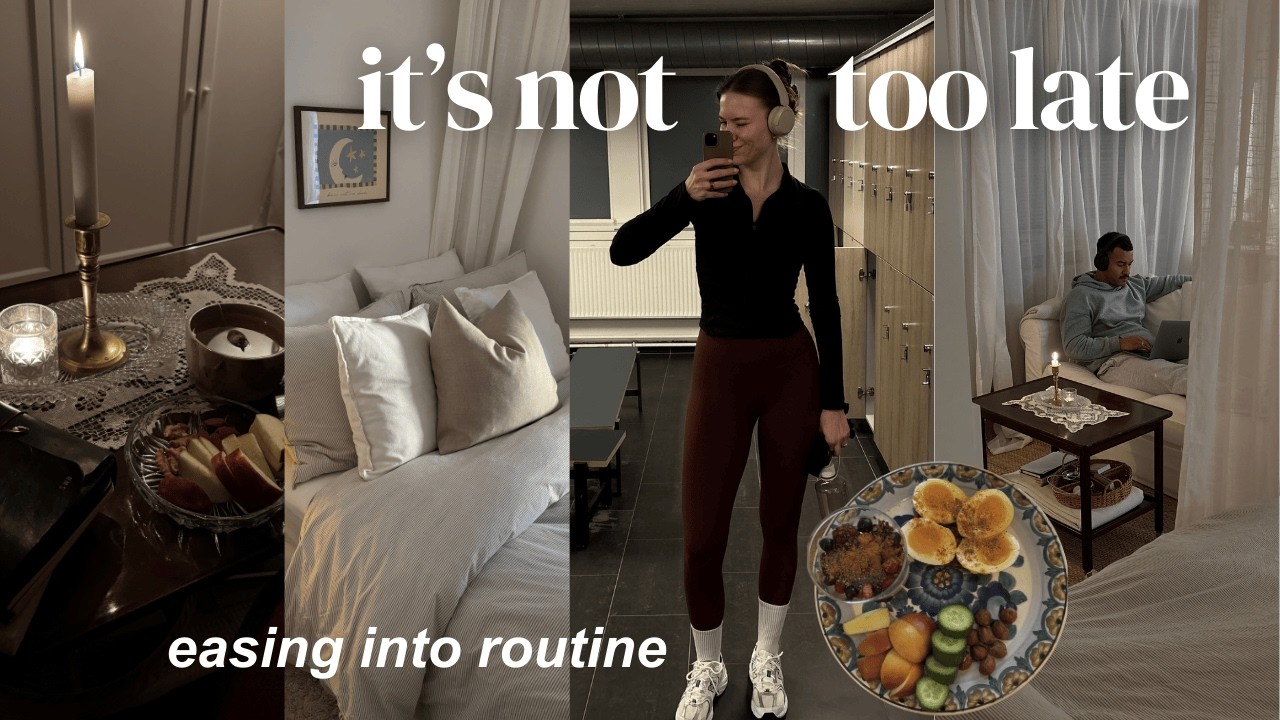 cozy sunday reset  │  easing back into routine