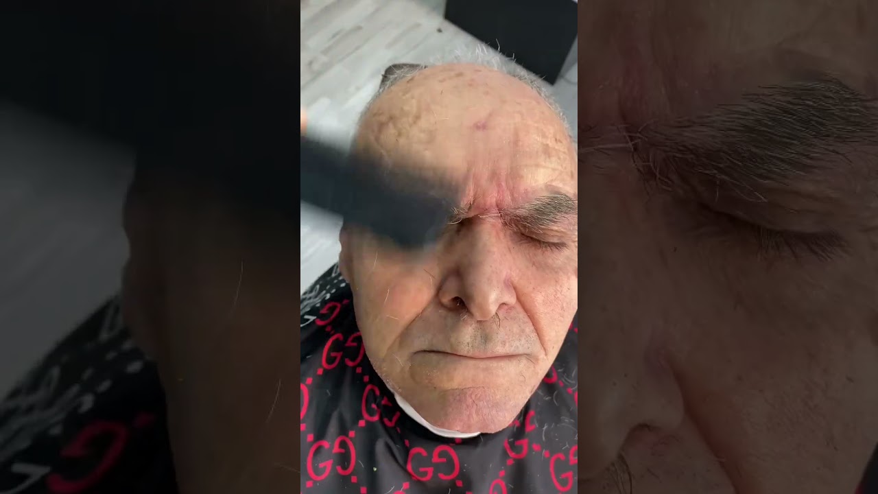 Long eyebrows 😳✅💈 #haircut #barber #barbershop #hairstyle #asmr #beard #eyebrows #eyebrowtutorial