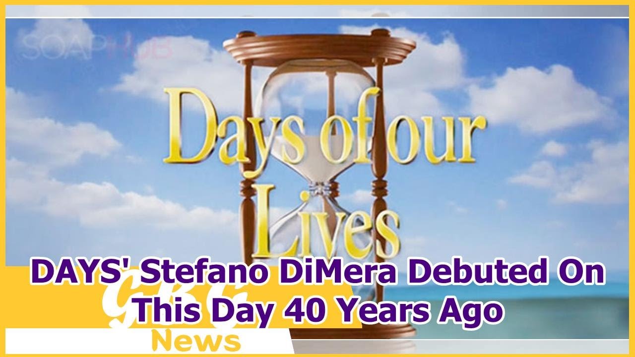 DAYS' Stefano DiMera Debuted On This Day 40 Years Ago
