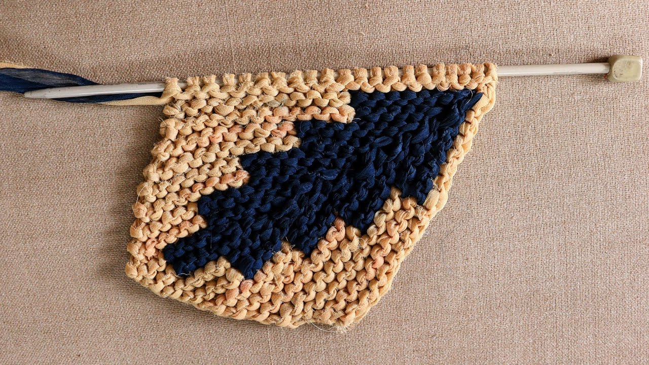 कली के अंदर पेड़ की डिजाइन वाला सुंदर पायदान बनाना सीखे । Doormat new design ।