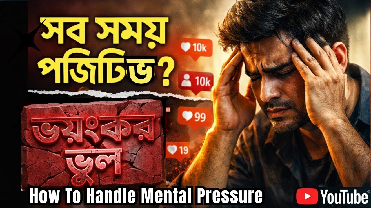 মানসিক চাপ কীভাবে সামলাবেন। সব সময় পজিটিভ? ভয়ংকর ভুল । How To Handle Mental Pressure?