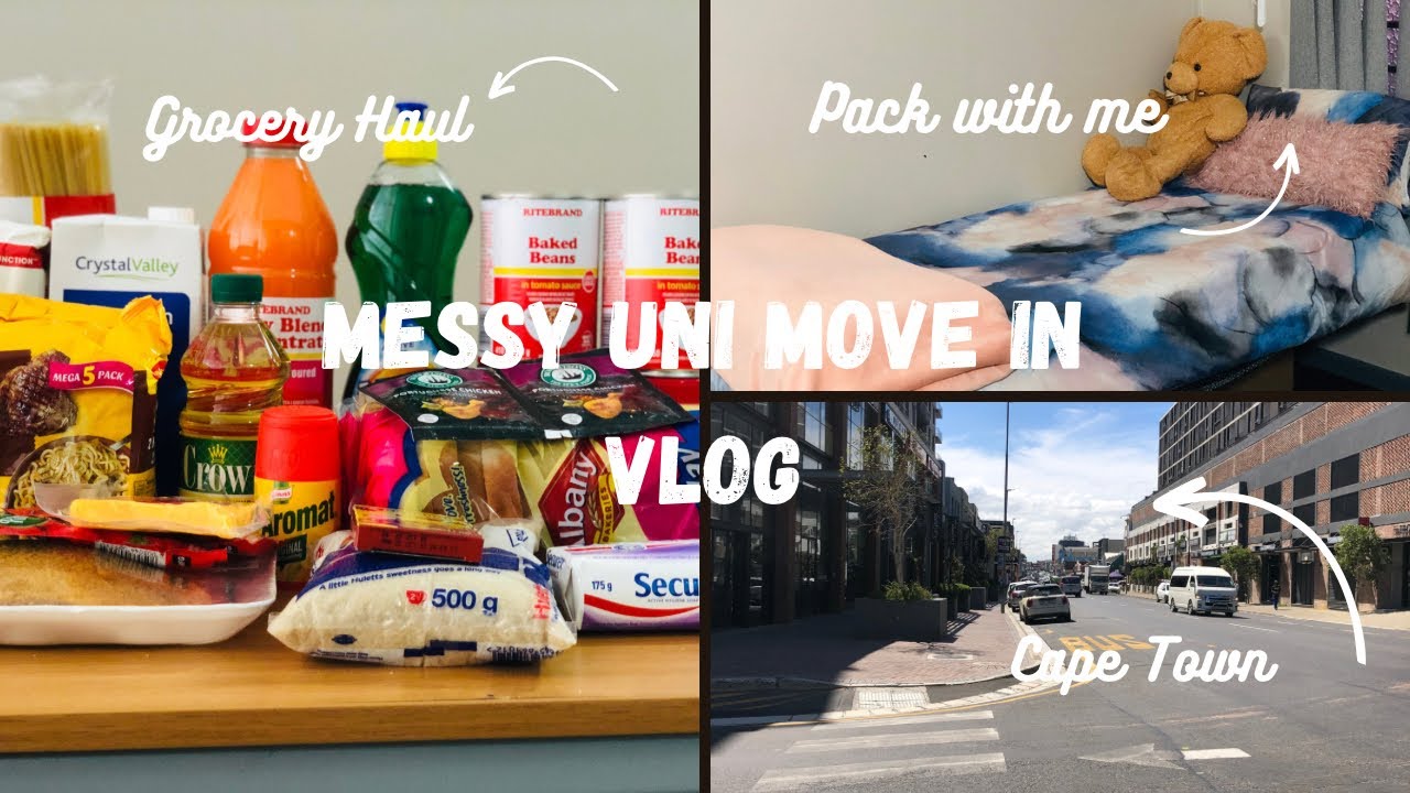 Messy Uni Move In Vlog | CPUT | South Point | South African YouTuber