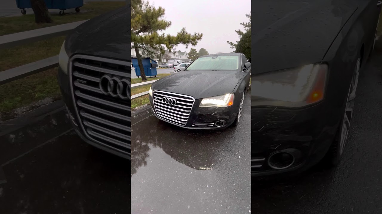 2012 Audi A8L - 4.2i V8 on a rainy day