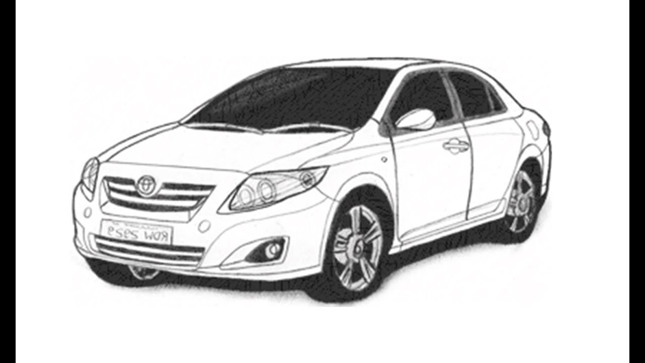 Hur man ritar en Toyota Corolla