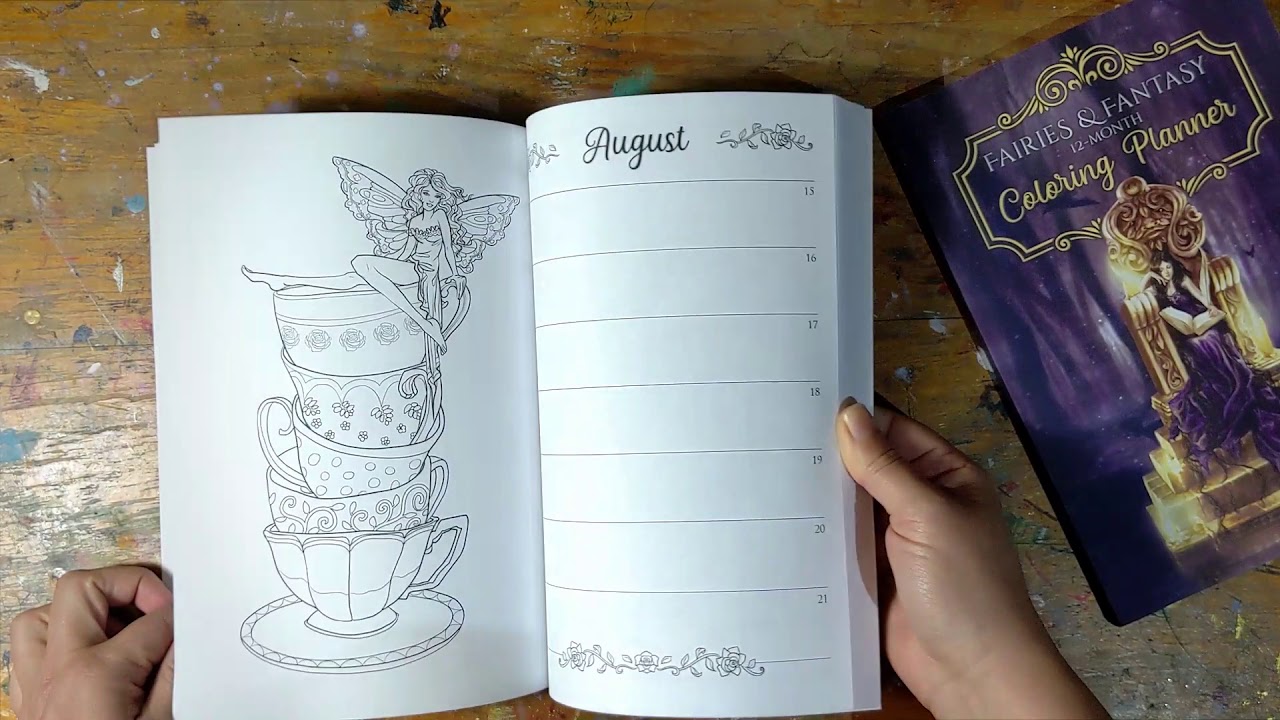 Flip Through - Fairies and Fantasy Coloring Planner