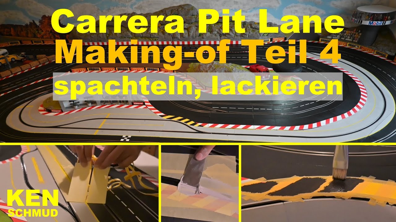 Carrera Digital 132/ 124 Pit Lane: Making-of #4 - spachteln, füllen, lackieren | Slotcar 1:24 1:32