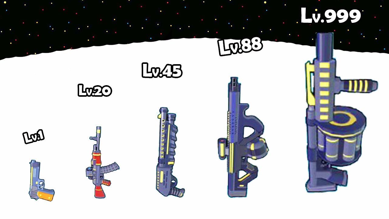 Gun Clans - Max Level Up Evolve a Gun into a Bazooka | All Levels