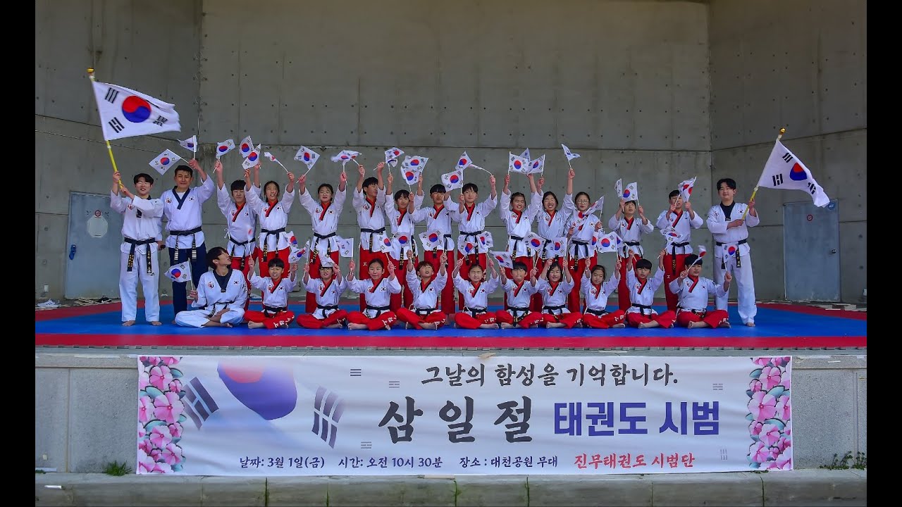 진무태권도 삼일절 태권도시범
