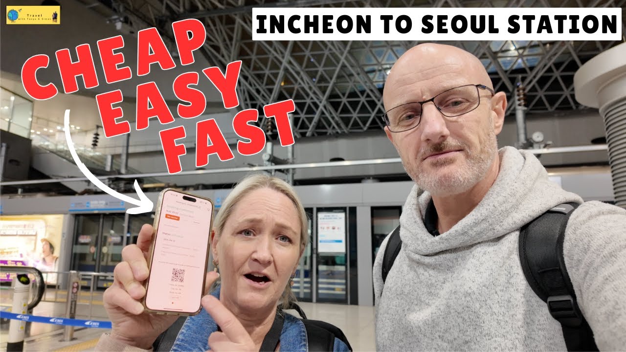 How to EASILY Get From Incheon Airport to Seoul Station by Train - AREX Step by Step