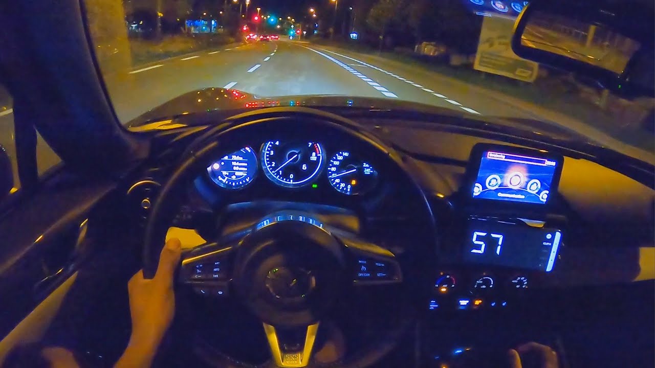 2021 MAZDA MX-5 RF SKYACTIV-G 2.0L 184 PS NIGHT POV AUTOBAHN DRIVE KAISERSLAUTERN (60 FPS) (GPS)