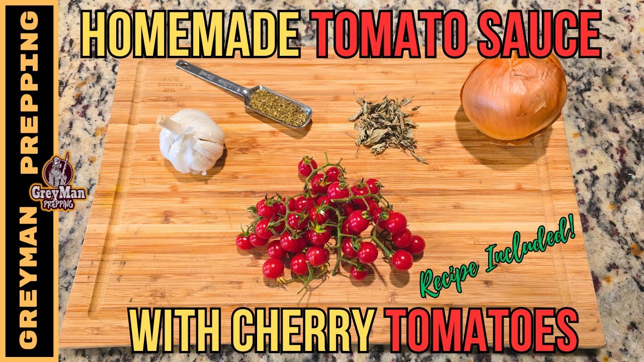 Homemade Tomato Sauce With Cherry Tomatoes