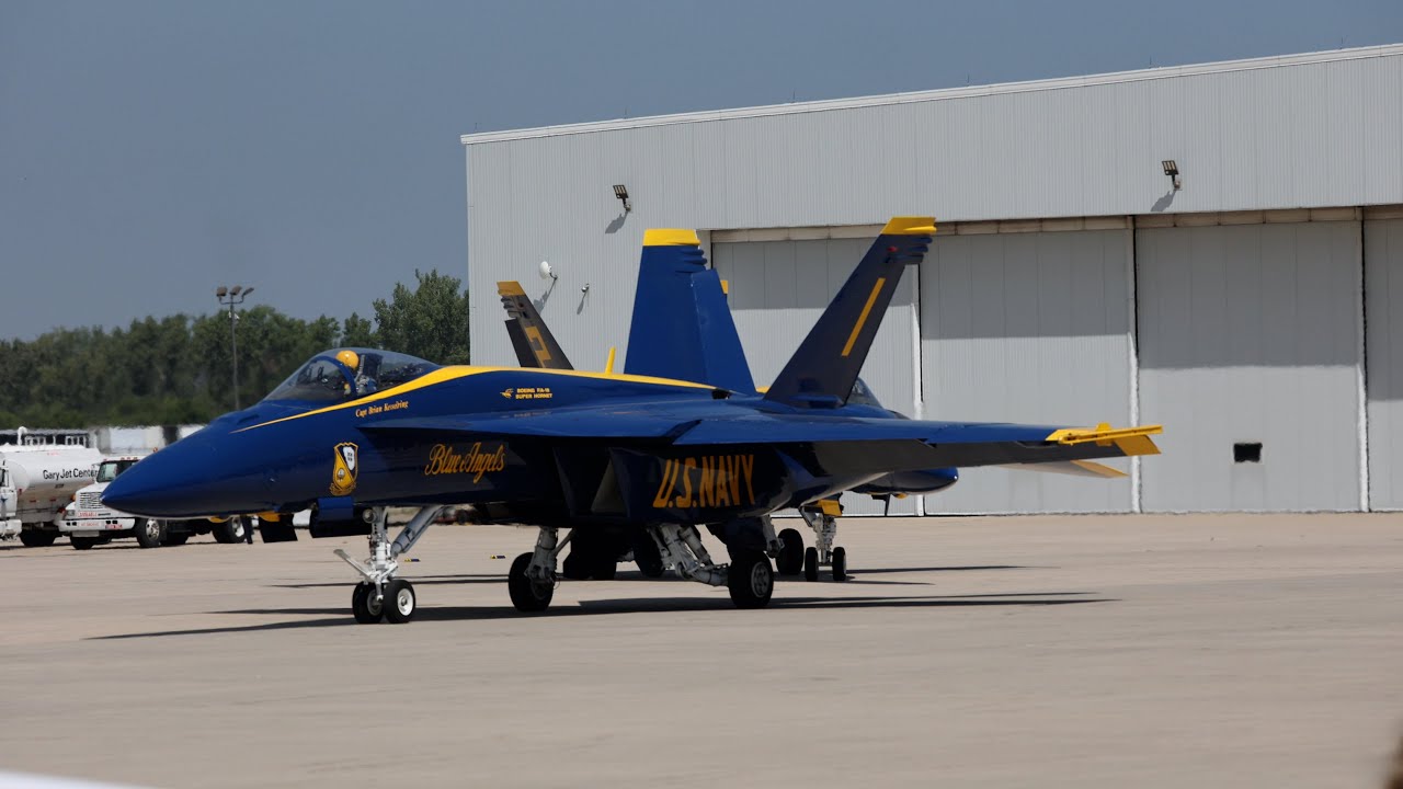 WATCH NOW: The U.S. Navy Blue Angels at the Gary/Chicago International Airport