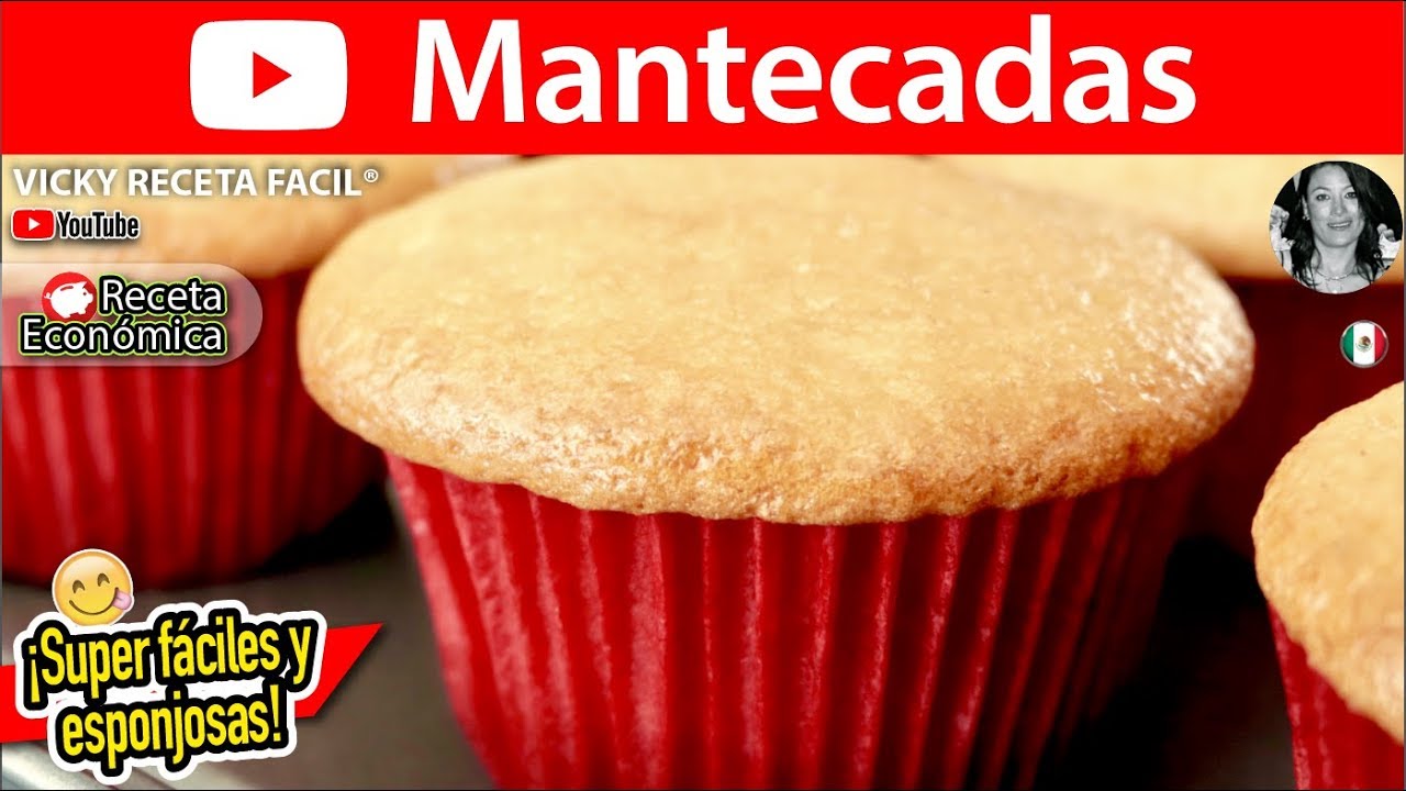 MANTECADAS ESPONJOSAS | #VickyRecetaFacil